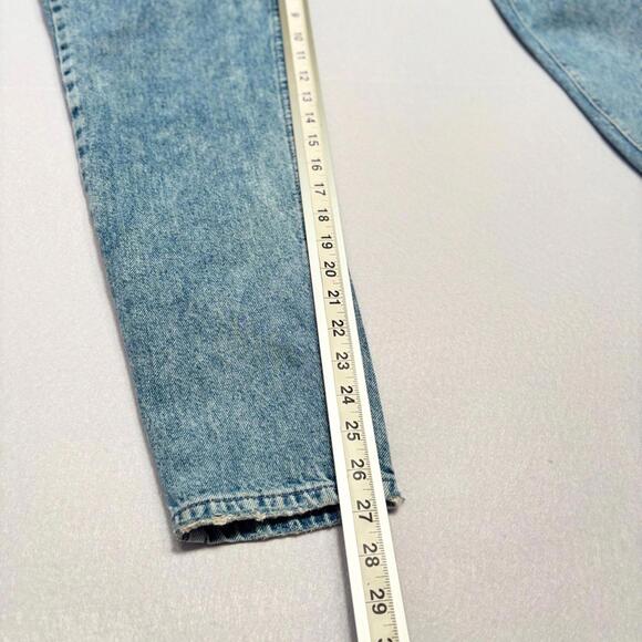 Two-Tone 90s Mom Jeans Blue Size 4 Vintage Style - Picture 5 of 8